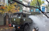Cách ly, khử trùng phố Trúc Bạch phòng chống dịch Covid-19 lây lan